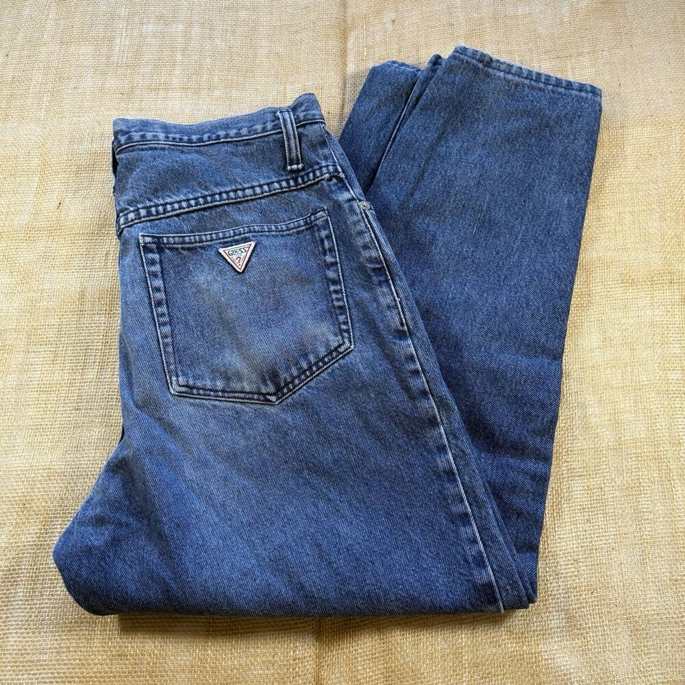 Vintage Guess by George Marcino Woman's Button Fly Jeans 30x27 Made in USA